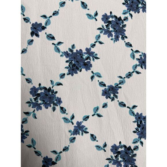 VERO MODA Puff Sleeve Midi Ruffle High Neck Tea Dress Floral in White Large NWT - Picture 8 of 10